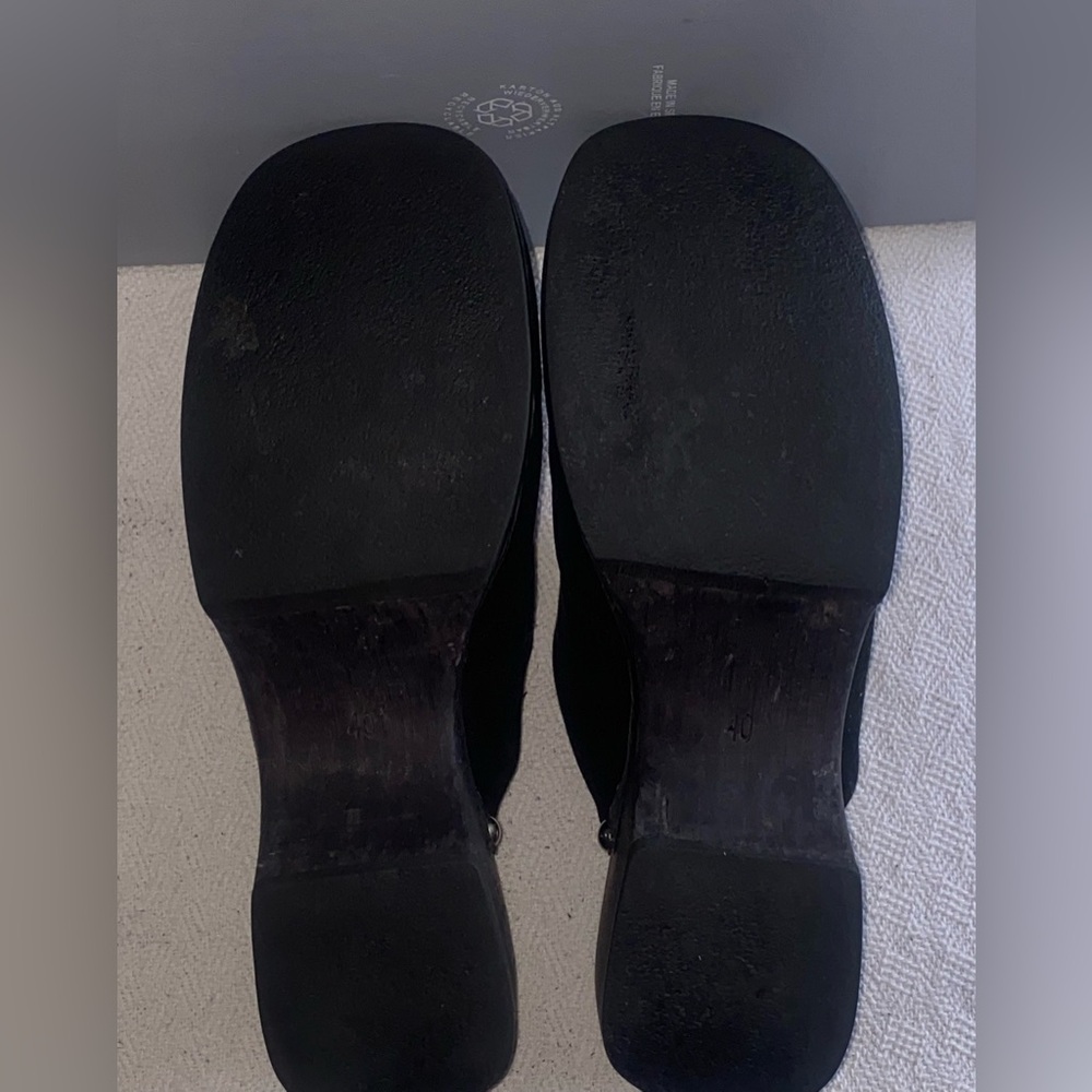 Vintage Chanel Suede Mules/Clogs - Picture 3 of 3